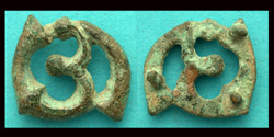 Belt Mount, Celtic Trumpets, ca. 2nd Cent. AD